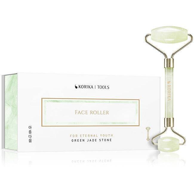 Korika Rullo Per Massaggio Facciale In Giada Verde (Face Roller)
