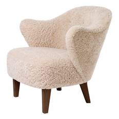 Ingeborg Stool - Sheepskin/Moonlight/Smoked Oak
