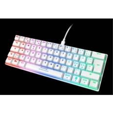 Deltaco Gaming Mekaniskt Mini Tangentbord, RGB - Vit