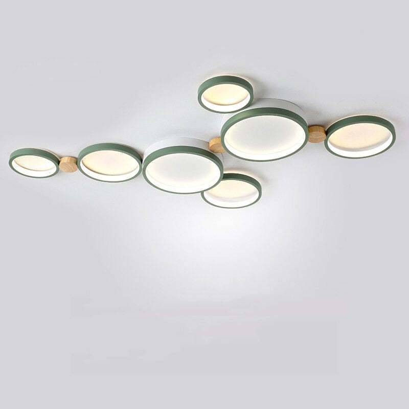 ChicLumineux Taklampa - Elegant Belysning för Modern Interiör - Grön / 5 Lampor