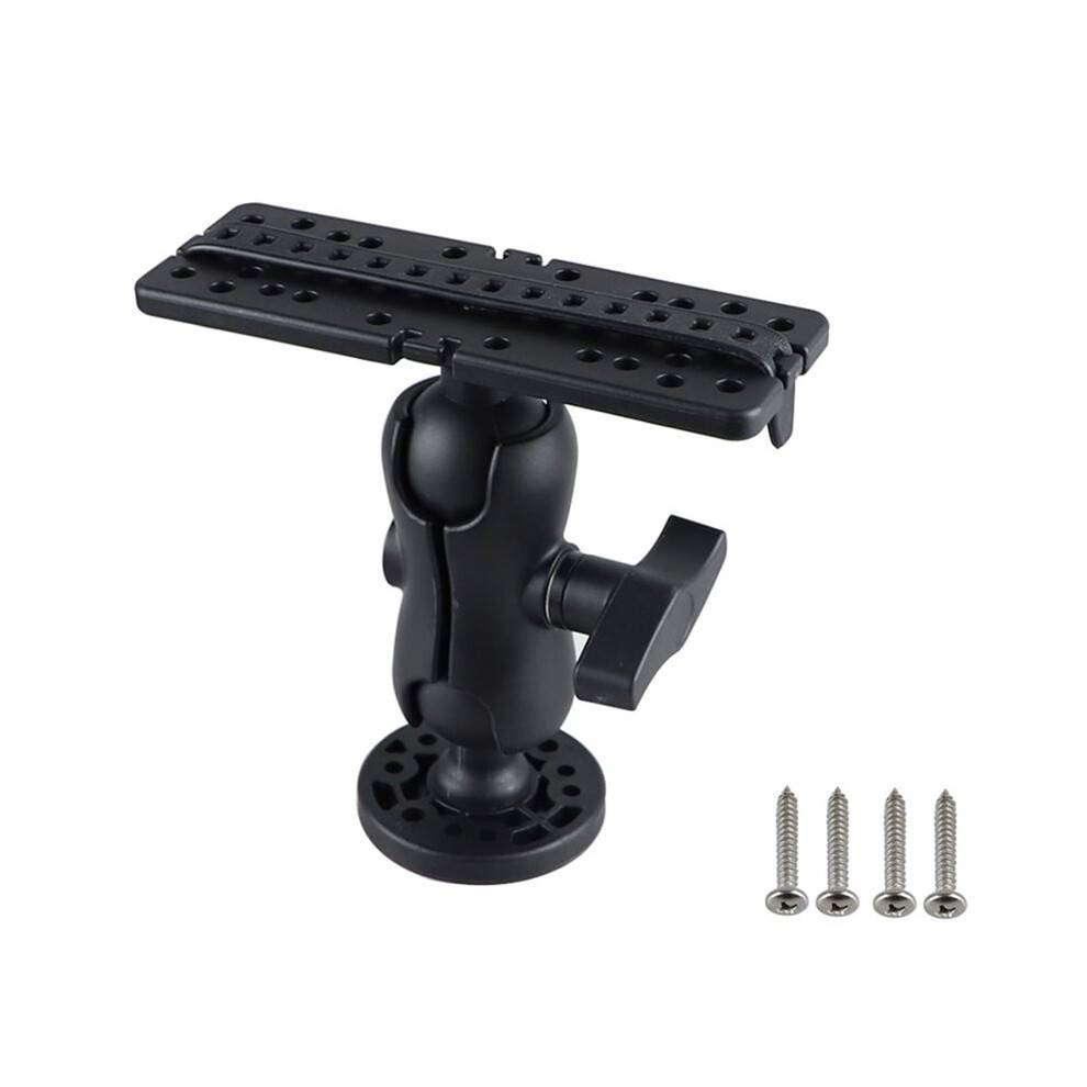 360 Degree Swivel Fish Finder Mount Base for Marine Boat Kayak, Plate Fish Finder Bracket