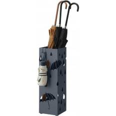 Paraplyställ Fyrkant Metall 15.5 x 15.5 x 49 cm Antracitgrå Droppar