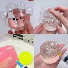 1/2/4/5 st Hemgjord bubbelklämningsleksak, Sticky Slow Rebound Stressbollar, Squeeze Toy, Fidget Toys, Taba Squishy, Sommaruppfriskande leksaker, Fest - Multifärgad (Multi-size)
