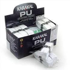 Karakal, Greppband/grepptejp, självhäftande, för badminton/squash / tennis / hockey/curling, polyuretan, utmärkt grepp, vit, 6 stycken