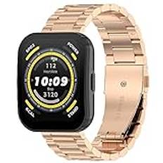 Tyogeephy Metallrem kompatibel med Amazfit BIP 5/GTR 4/GTR 3/GTR 3 pro rostfritt stål klockarmband smartwatch tillbehör för Xiaomi Watch S2 remmar, 22mm