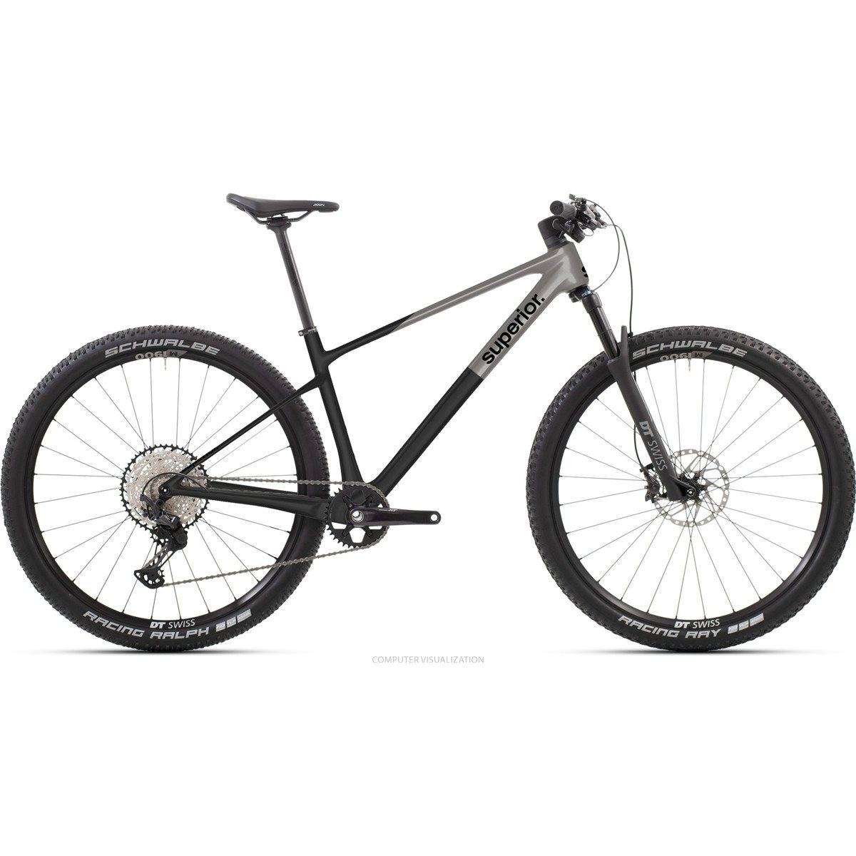 Hardtail MTB Superior XP 9.1 Matte Dark Chrome/Carbon (L)