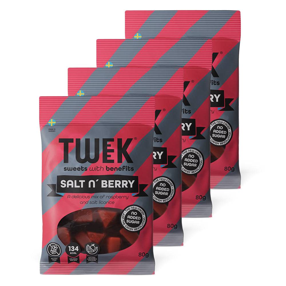 TWEEK Candy - Salt N' Berry (4x80g) - Snack