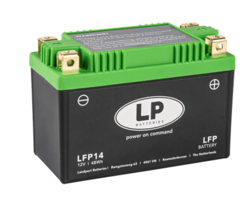 LP Litium Mc batteri YTX14-BS mfl. 12v 48Wh LPMLLFP14