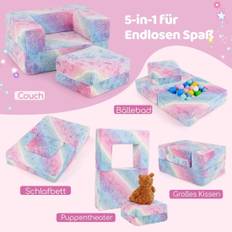 Modulär barnsoffa – Glow-in-the-Dark leksoffa, 71 x 53 x 34,5 cm