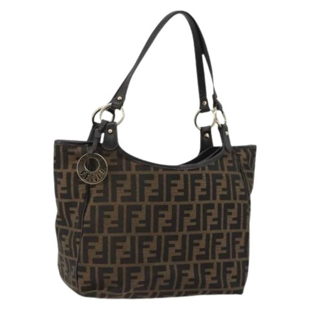 Fendi Vintage Pre-owned Zucca Canvas Tote Bag - Vintage - Dame - Brun - ONE SIZE - Uld