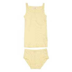 COPENHAGEN COLORS Pointelle Heart Underwear Set |Gul |122
