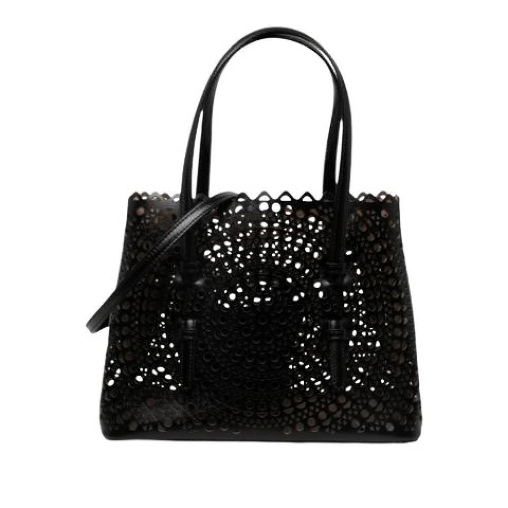 Alaïa Pre-owned Pre-owned Mina 25 - Vintage - Dame - Sort - ONE SIZE - Uld