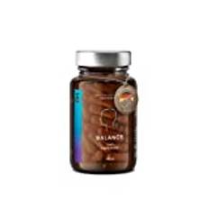 N°5 BALANCE Mood Booster - Naturlig Serotonin Booster - Ashwagandha, Saffran, Rhodiola, Magnesium, Vitamin B5 - mot Stress och Ångest för Nervositet - 60 Kapslar