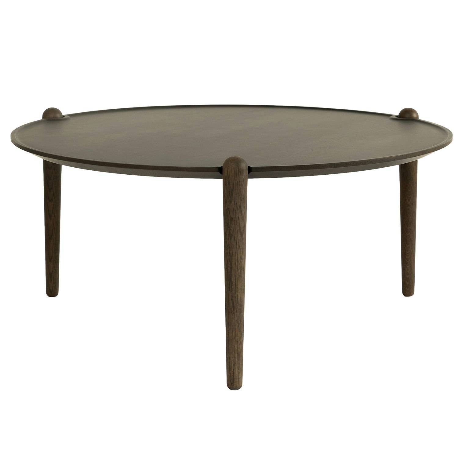 Design House Stockholm Aria Bord Ø90 Cm H42 Cm Mørk Eg - Spisestuemøbler Massiv Eg Dark Oak - 2838-7800