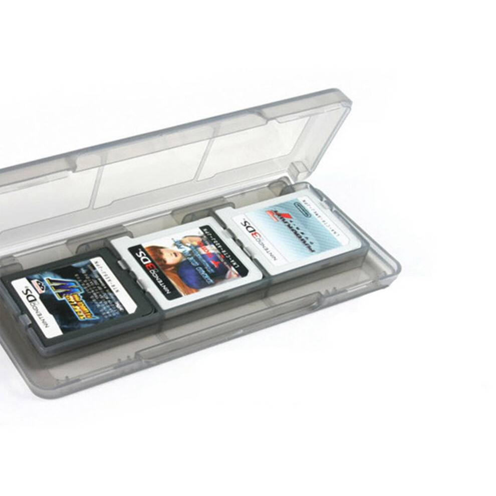 3X Clear 6 in 1 Game Card Storage Case Cartridge Box for 3DS XL LL NDS