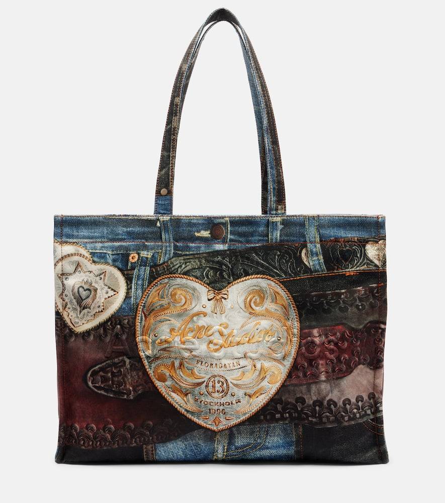 Acne Studios Bolso de lona grabada - multicolor - Talla Única