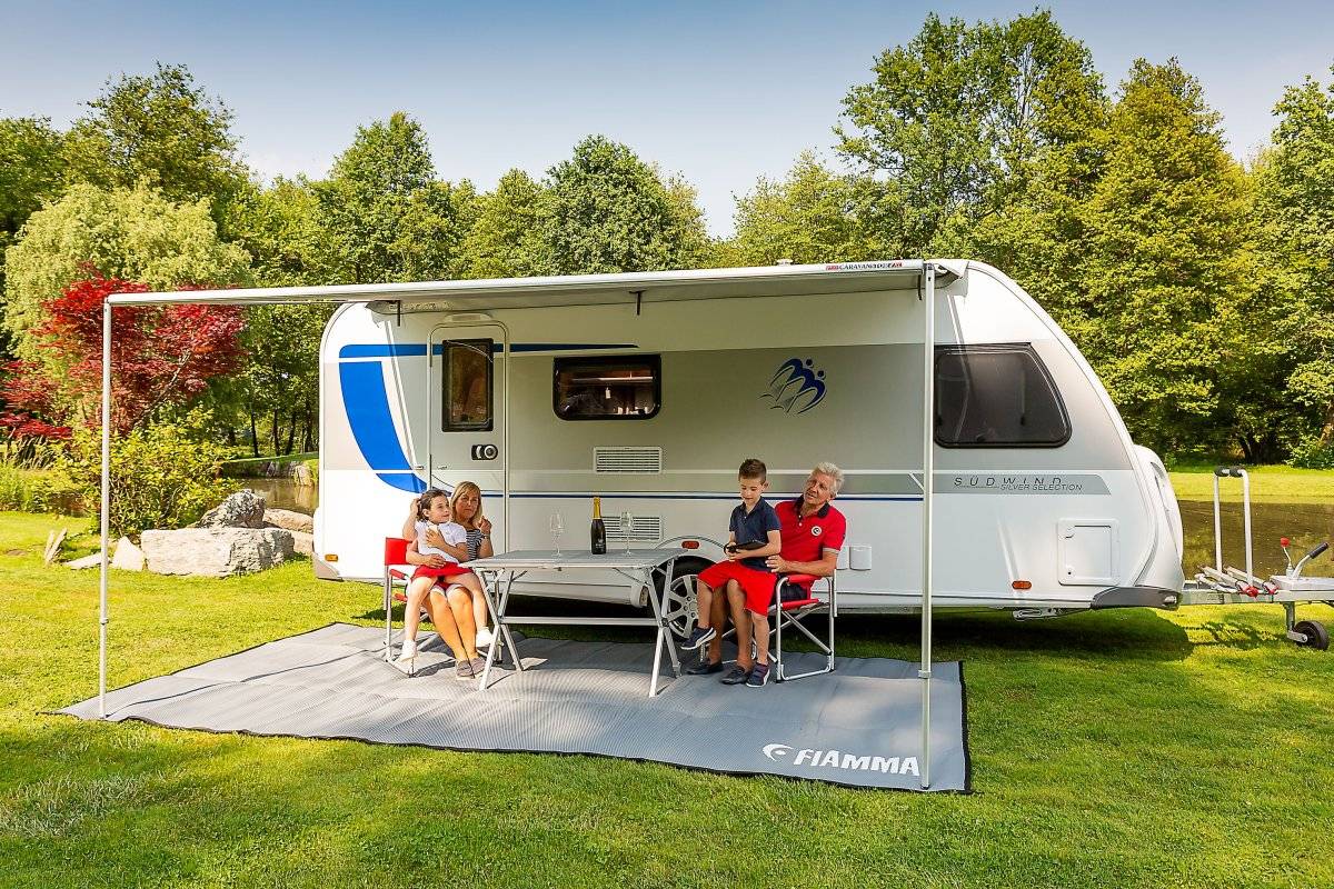 Fiamma Caravanstore XL Påsmarkis 250 cm (Längd: 410cm, Färg: Royal Grey)