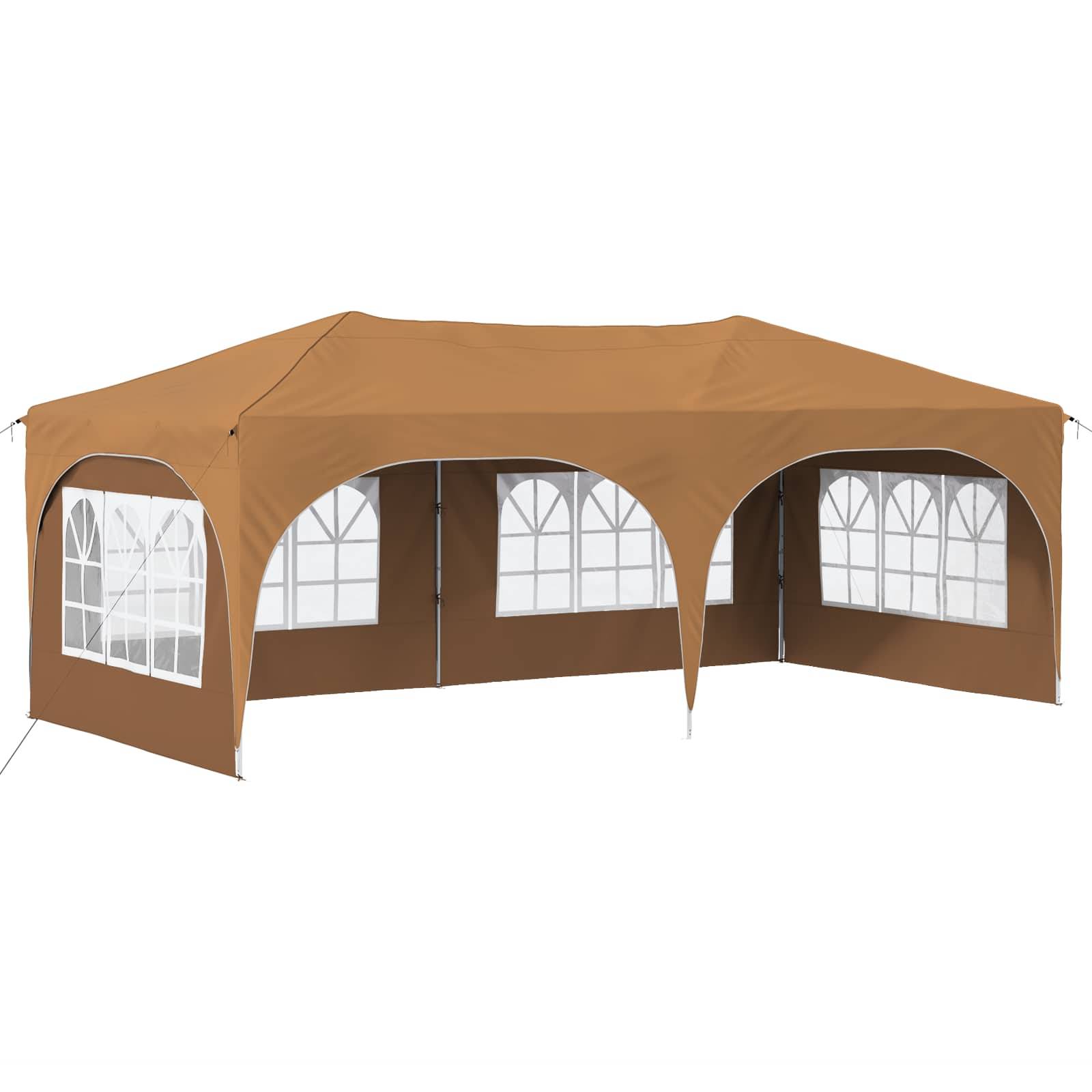 Pop-up Festtelt Beige 575 x 288 x 245 cm Oxford stof