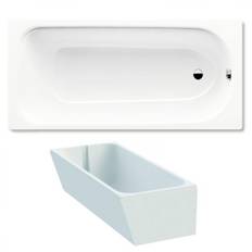 Kaldewei Saniform Plus Badewanne 140x70 cm Modell 360-1 Stahl-Email weiss inklusive Träger