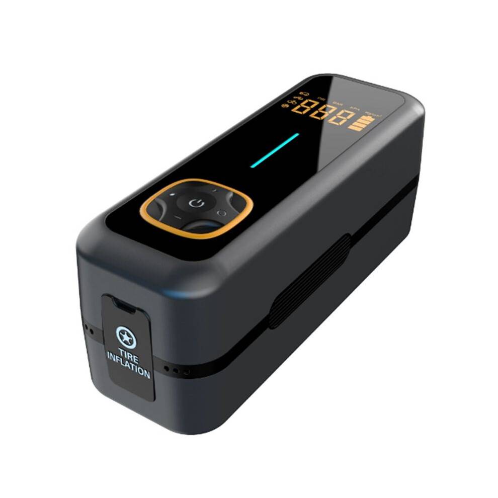 Digital Luftpump USB-C Uppladdningsbar Vattentät Lämplig för Bildäck, Cyklar och Sportutrustning