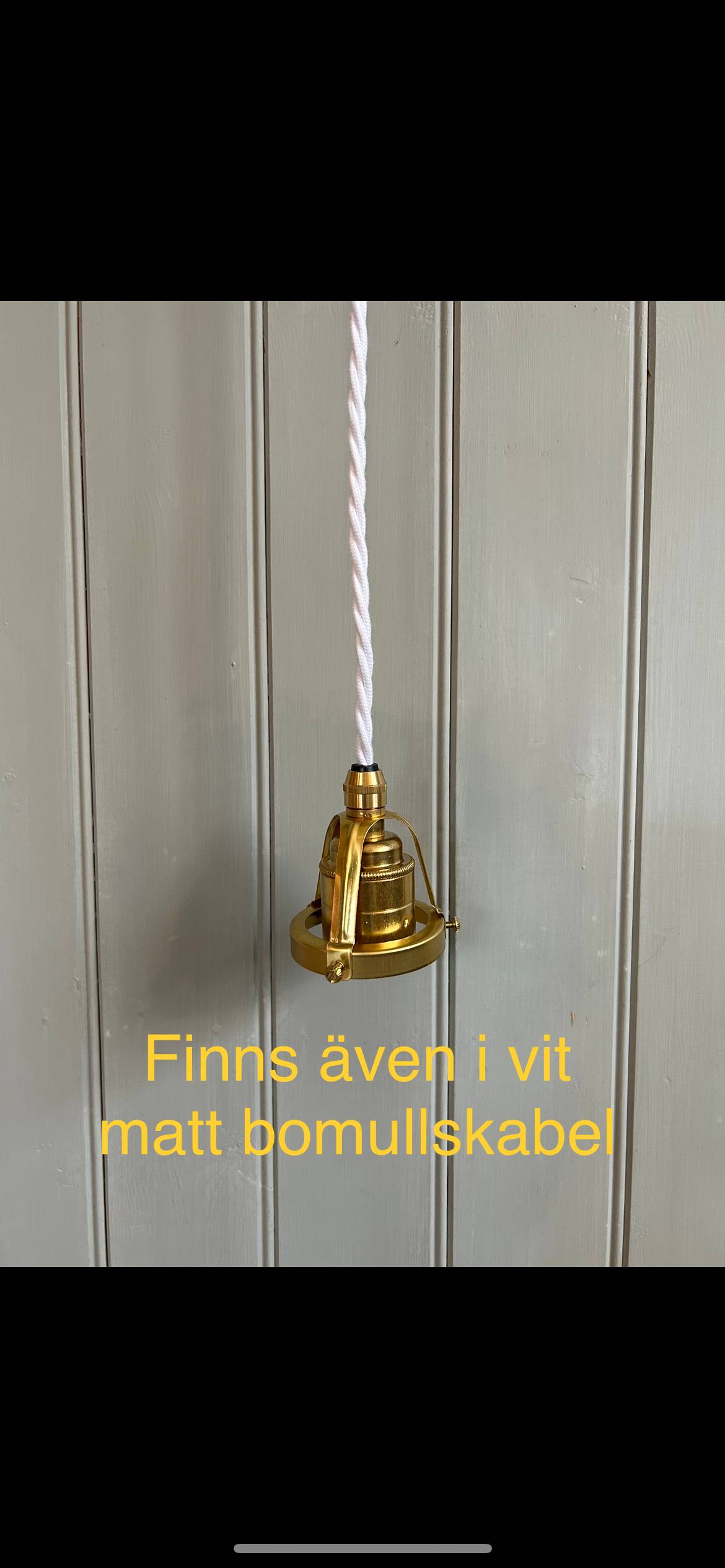 Armatur Skomakar- lampa liten benvit