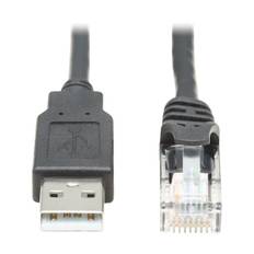 Tripp Eaton Tripp Lite Series USB Type-A to RJ45 Rollover Console Cable, M/M, Black - 10 ft. - Kabel seriell - USB (M)