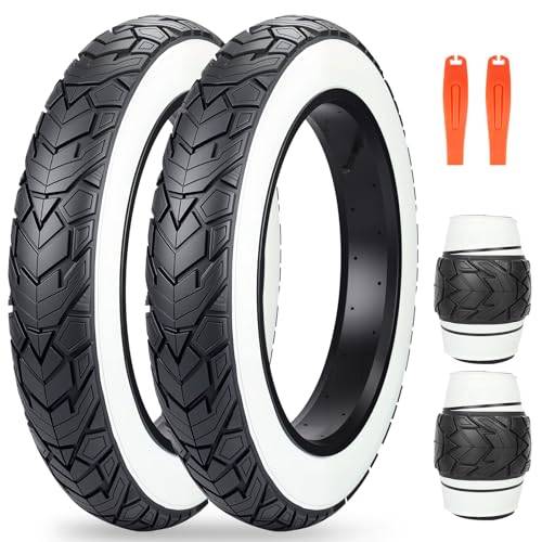 ZUKKA ETRTO 98-406 MTB-däck 20 x 4,0 tum, tjocka hopfällbara spår, terrängdäck, vit vägg