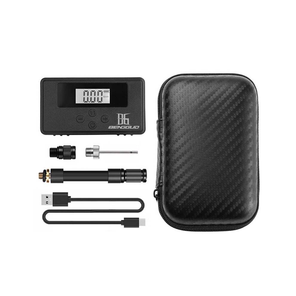 120PSI Tire Inflator Portable Electric Air Pump with LED Digital Pressure Gauge Bike Tire Pump for Car Motorcycle E-Bike.