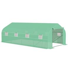 Drivhus med vindue - Grøn 6 x 3 x 2 m