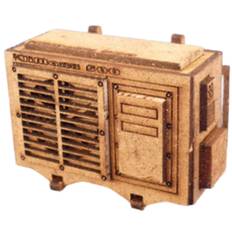 RT Diorama Air Conditioner Outdoor Unit 1 Fan Type Miniature Accessories RTD35547 1/35