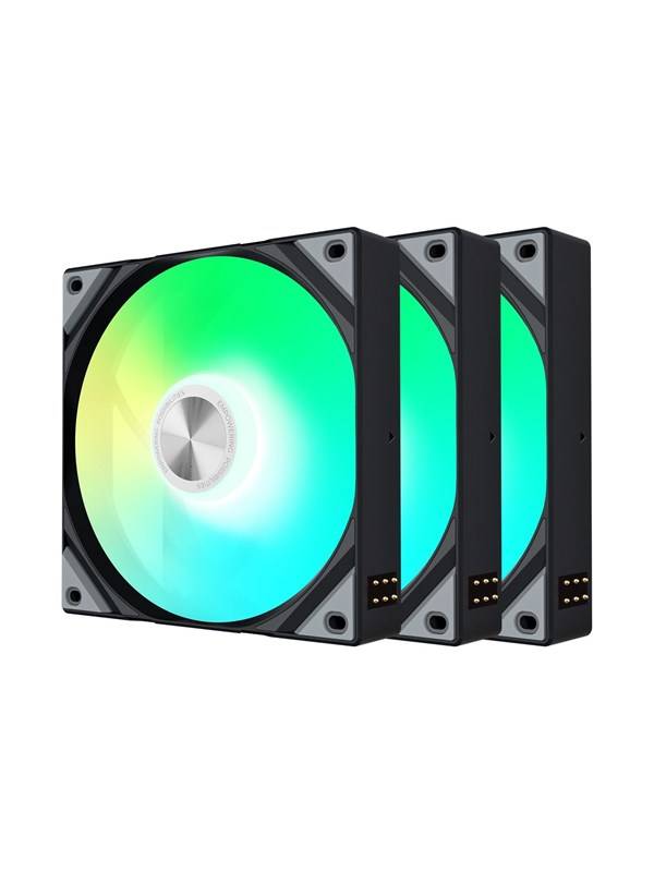 Tryx ROTA SL ARGB Reverse (3-pack) - Chassi fläkt - 120mm - Svart med RGB LED