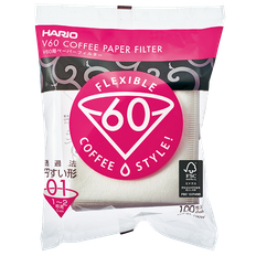 V60 Filter Paper, 01 Size (100 pcs) - Natural