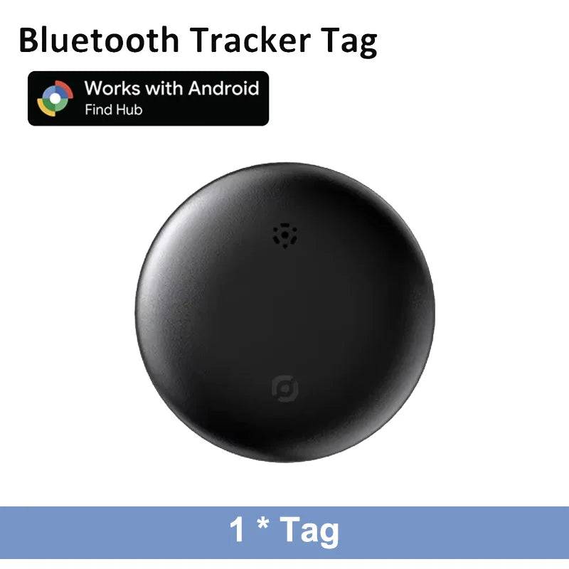 Google Find My Pet Collar Tracker for Android — IP68 Waterproof, No Subscription - Black tag