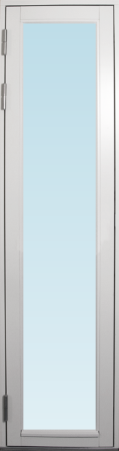 Svenska Fönster SF altandörr utåtgående 580x2180mm vänster helglasad, insida trä utsida trä, 3-glas, härdat in och utsida (6x22)