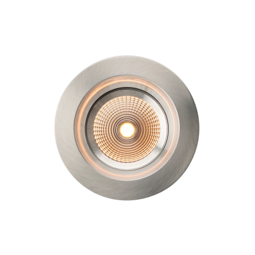 SLC OneSoft indbygningsspot, 1800-3000K, aluminium