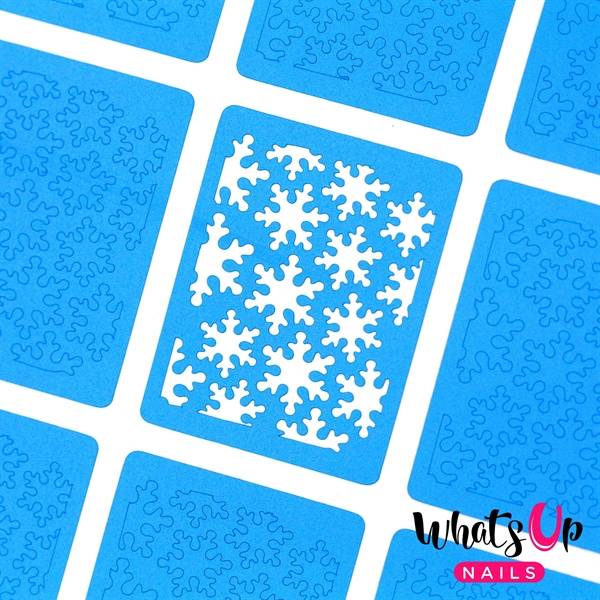 WV316 Snowfall Stencils, 2 ark, (24 stk) Whats Up Nails