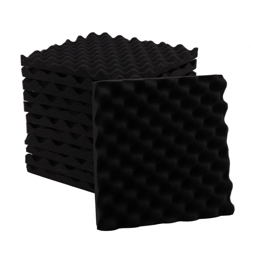 24 Acoustic Wall Panels Tiles Studio Sound Proofing Insulation Foam 30x30cm