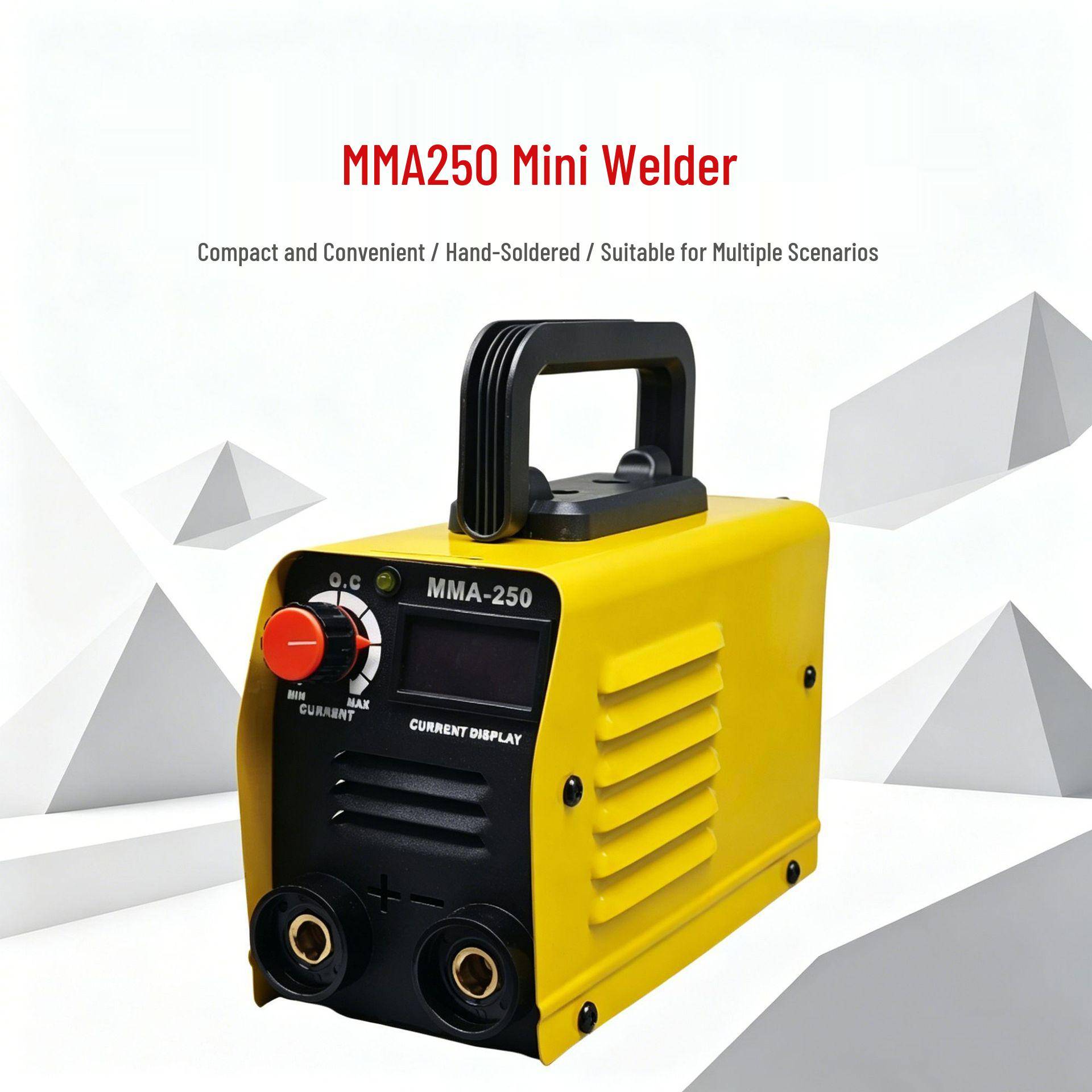 MMA250 Bärbar 220V Europeisk Standard Ren Koppar Mini Inverter Svets