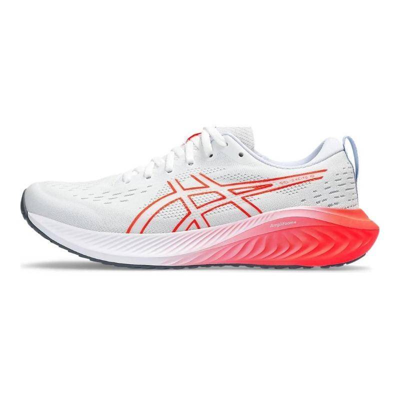 ASICS Gel-Excite 10 Dam Låga Löparskor Vit Röd 1012B418-101 cm