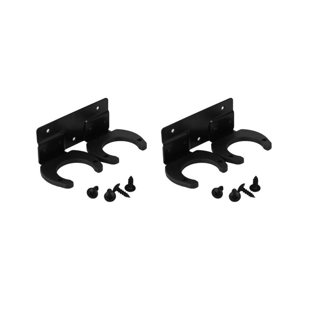 2X Universal Wireless Microphone Hook Holder Stands Wall Hanger Rack Clip Clamp Brackets Wall Mounted