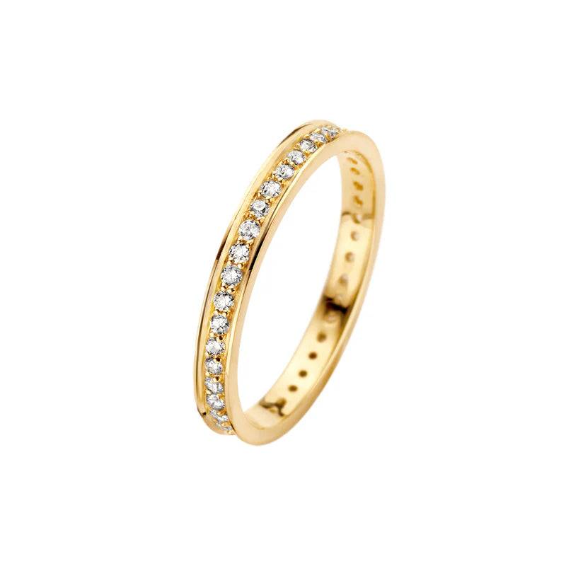 Spirit Icons - Chic Ring 2,5mm 0,37 Ct Wvs - 14 Kt. Guld | Plaza.