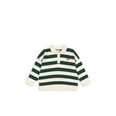 Konges Sløjd GOTS Manis Stickad Polo Pine Grove Stripe  Pine Grove Stripe 5-6 Y      man