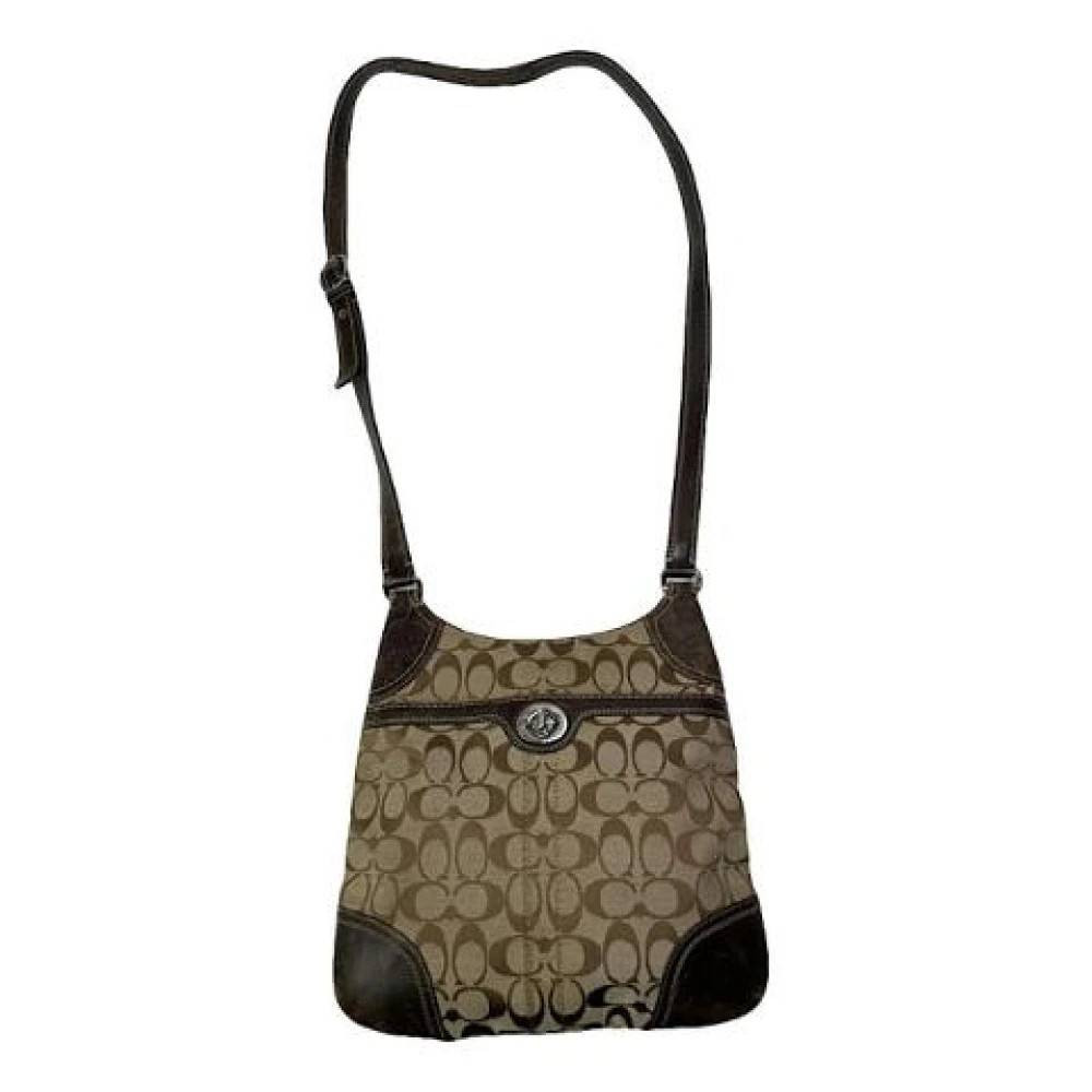 Coach Pre-owned Pre-owned Canvas Cross Body Bag - Vintage - Dame - Brun - ONE SIZE - Uld