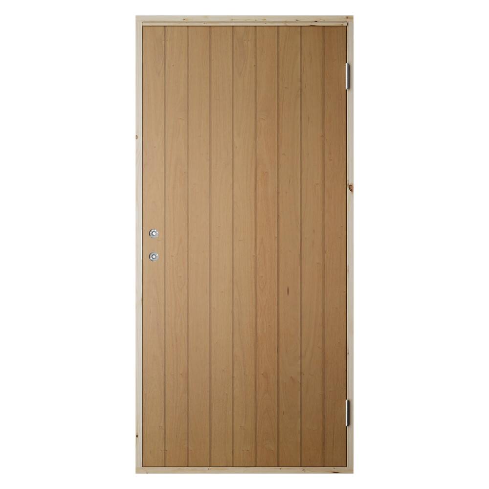 Udhusdør uden rude 948x2050 mm højre hængt