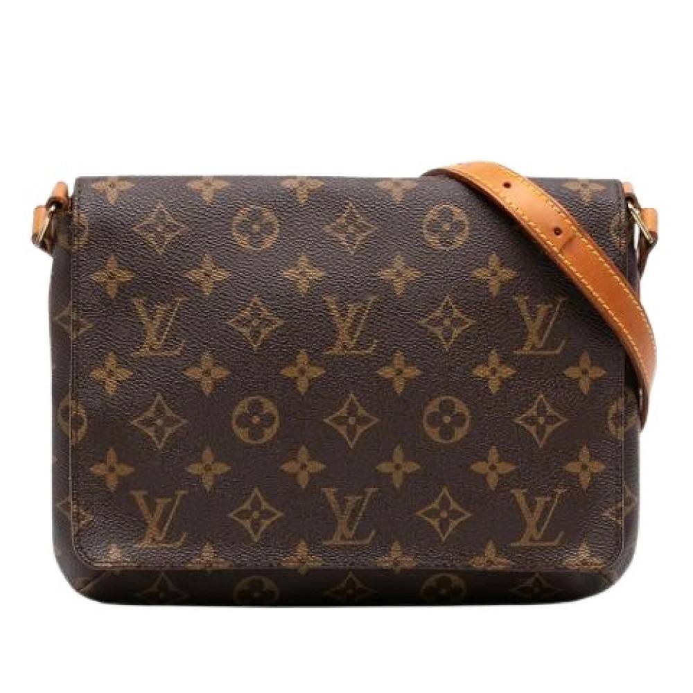 Louis Vuitton Vintage Pre-owned Musette Tango Skuldertaske - Vintage - Dame - Brun - ONE SIZE - Uld