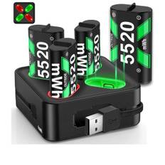 4X5520mWh Genopladeligt Batteri Til Xbox One + USB/Type-C Opladning Kabel Oplader