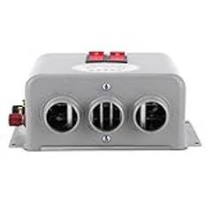 Yosoo Health Gear Värmefläkt för Bilinstrumentbräda, 12 Volt Kompakt Bärbar Bilvärmare Avfrostare, 12v Bilvärmare 3 Hål 600W‑800W Vintersnabbuppvärmning Varmare Frostavlägsnande Lågt Ljud