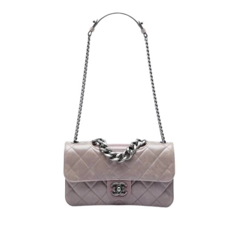 Chanel Vintage Pre-owned Laeder chanel-tasker - Vintage - Dame - Lilla - ONE SIZE -
