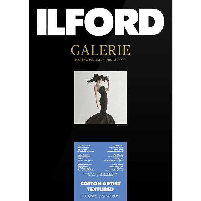 Ilford Cotton Artist Textured for FineArt Album - 210mm x 335mm - 25 ark