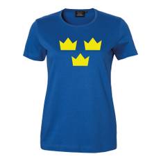 Tre Kronor T-shirt | Dam - Blå - S